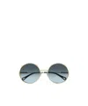 Chloé Womens Ch0184s Round-frame Metal Sunglasses Gold In Blue