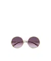 Chloé Eyewear Round Frame Sunglasses In Purple
