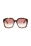 Chloé Salome Square Sunglasses In Pink