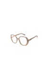 Chloé Eyewear Square Frame Glasses In Nude