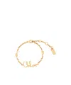 Chloé Iconic Brass Bracelet In Yellow