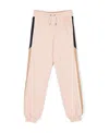 Chloé Kids Drawstring Trousers In Nude