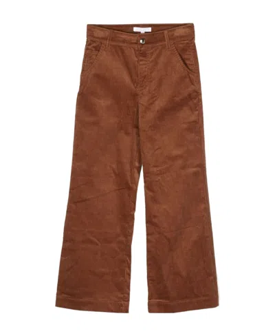 CHLOÉ CHLOÉ KIDS LOGO EMBROIDERED WIDE LEG TROUSERS