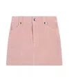 Chloé Corduroy Cotton A-line Skirt In Pink