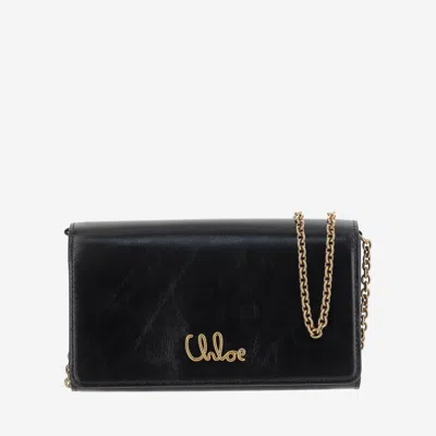 Chloé Chlo Logo Shoulder Bag In Black
