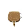 Chloé Chlo Marcie Small Leather Shoulder Bag In Brown