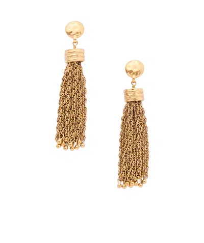 Chloé Pompoms Earrings In Yellow