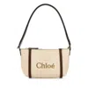 Chloé Chlo Sand Canvas Carry Shoulder Bag In Multi