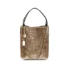Chloé Chlo Shearling Small Spin Tote Bag In Neutral