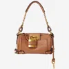 Chloé Chloe Women Biscuit Leather Small Paddington Shoulder Bag In Brown