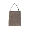 Chloé Spin Suede Tote Bag In Gray