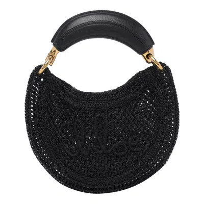 Chloé Chlo Summer Banana Handbag In Black