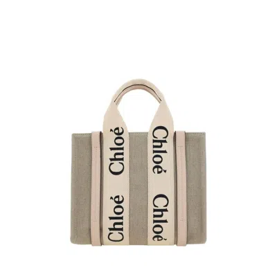 Chloé Chlo Woody Tote Bag  Beige