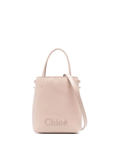 CHLOÉ CHLOÃ© SENSE MICRO LEATHER BUCKET BAG