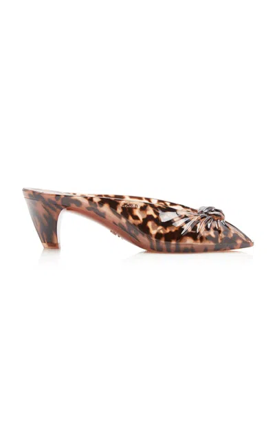 Chloé Animal-print Jelly Mules In Animal Print