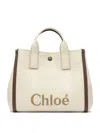 Chloé Carry Raffia-effect Logo Tote Bag In Multi