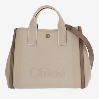 CHLOÉ CHLOÈ CHLOÉ CARRY CANVAS TOTE BAG