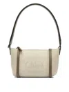 Chloé Chloe Women Sand Canvas Carry Shoulder Bag In Neutral