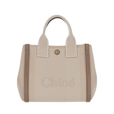 CHLOÉ CHLOÉ CHLOÉ CARRY SMALL CANVAS TOTE BAG