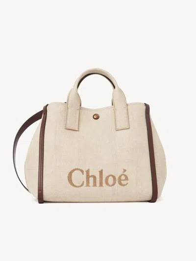 Chloé " Carry" Tote Bag In Sand