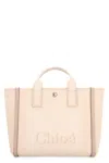 Chloé Small Carry Logo-detail Canvas Tote Bag In Pink