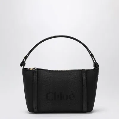 Chloé Carry Tote Bag In Canvas In Black