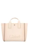 Chloé Carry Canvas Tote Bag In Sand