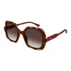 Chloé Womens Ch0226s Square-frame Acetate Sunglasses Purple
