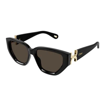 Chloé Metal Black Sunglasses