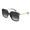 Chloé Full Frame Sunglasses In Black