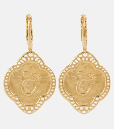 Chloé Charms Drop Earrings In Gold