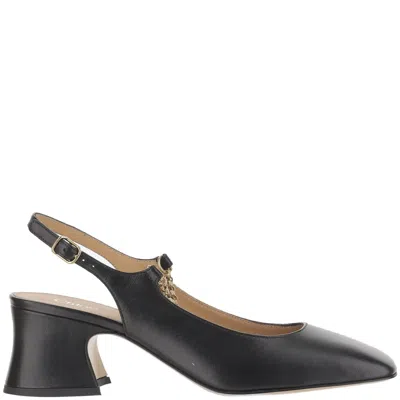 Chloé Charms Slingback Pumps In Gray