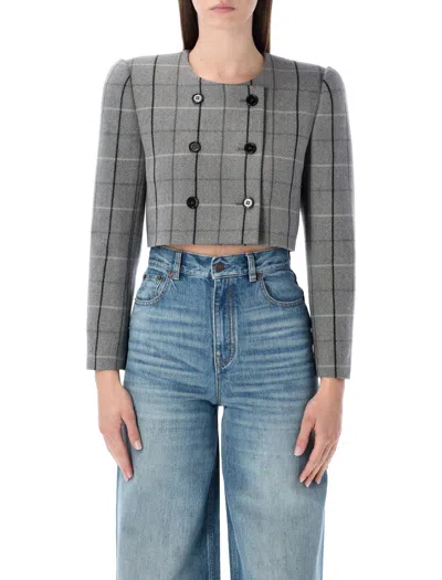 Chloé Structured Mini Jacket For Women In Gray