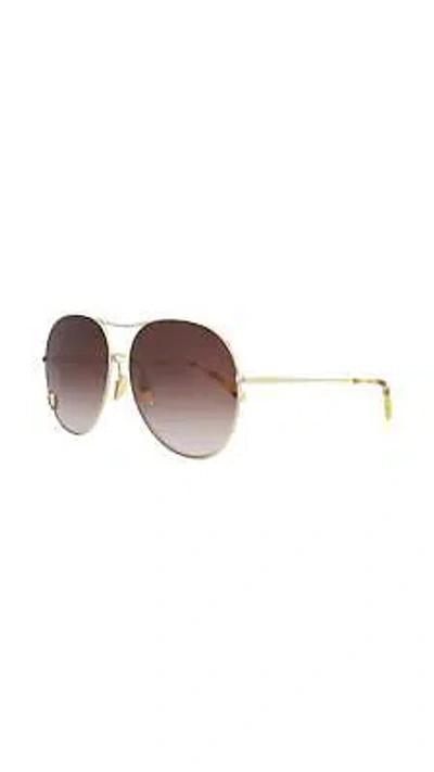 Pre-owned Chloé Chloe Chloe Eyewear For Women - Size One Size In Gold/gold Brown