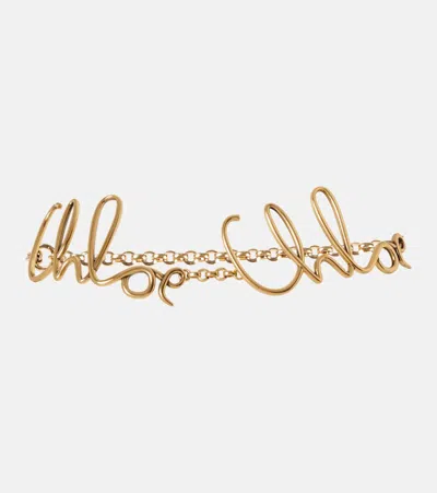 Chloé Iconic Chain Belt In Gold