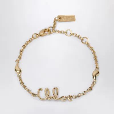 Chloé Iconic Gold Bracelet Women In Silver