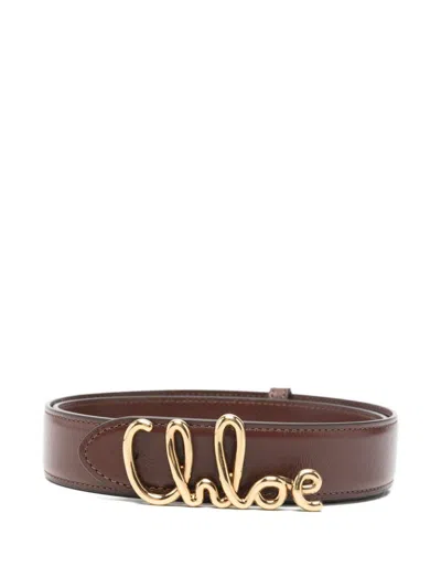 CHLOÉ CHLOÉ CHLOÉ ICONIC LEATHER BELT