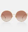 Chloé Iconic Round Sunglasses In Gold