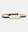 Chloé Iconic Leather Belt Gold-tone Hardware In Black