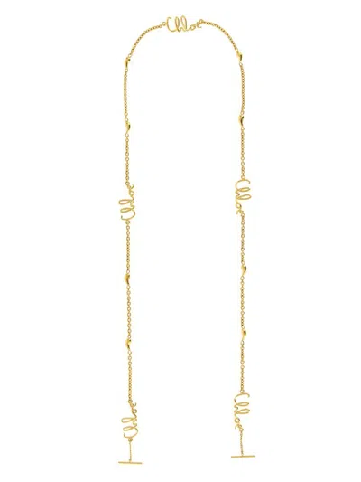 Chloé Iconic Spectacle Chain In Gold
