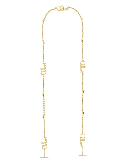 Chloé ' Iconic' Spectacle Chain In Gold