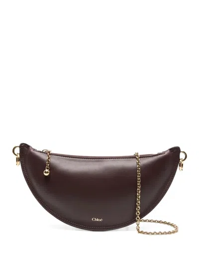 Chloé " Icons" Leather Crossbody Bag In Red