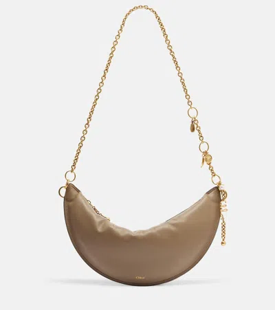 Chloé Icons Leather Shoulder Bag In Brown