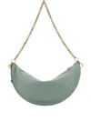 Chloé Sea Green Nappa Leather Chloe Icons Shoulder Bag In Green