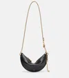 Chloé Icons Crescent-shaped Chain Shoulder Bag In Black