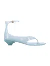 Chloé Chloe Women Pastel Light-blue Tpu Chloe Jelly Thong Sandals In Multi