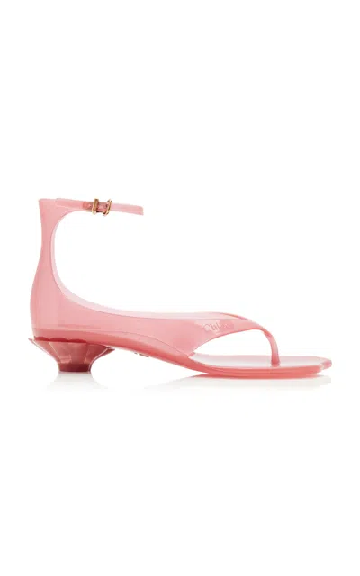 Chloé Chloe 25 Logo Jelly Sandals In Multi