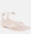 Chloé Jelly Thong Ankle-strap Sandals In Pink
