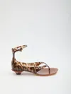 Chloé Jelly Flip-flop Sandals Tropical Print Shell Heel In Animal Print