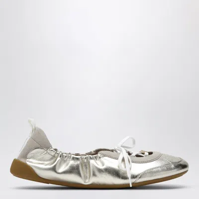 Chloé Kick Ballet Sneakers In Metallic Nappa Leather